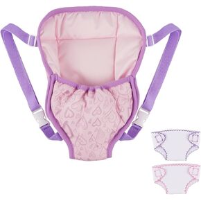 Babeside Reborn Baby Baby Doll Carrier Associory مع 2 PCS Baby Dolls Diapers مقابل 12-16 بوصة دمى ، أحزمة قابلة للتعديل
