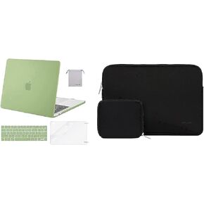 Moseso متوافق مع MacBook Pro 13 بوصة Case 2016-2020 الإصدار A2338 M1 A2289 A2251 A2159 A1989 A1706 A1708 ، Hard Shell & Neoprene Bag & Keyboard Skin & Sken