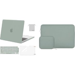 Moseso متوافق مع MacBook Pro 14 بوصة Case 2024-2021 M3 A2918 A2992 M2 A2779 M1 A2442 ، حقيبة الأكمام النيوبرين وغطاء لوحة مفاتيح وغطاء ومفاتيح من البلاستيك.