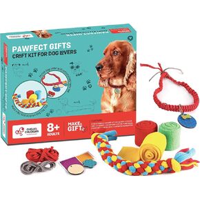 Chalk and Chuckles DIY Dog Tug Toy and Collar Kit – No-Sew Craft for Kids Ages 8+