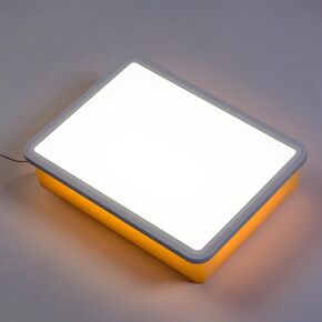 PreTrans Light Table for Kids - 16" - Sensory Light Box for Kids,3 Color Temperatures & 10 Brightness Levels – Perfect for Learning and Play (Orange)
