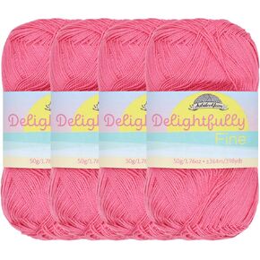Jubileeyarn خيوط رائعة - 50g/skein الدانتيل الخيزران - Frost White - 8 skeins