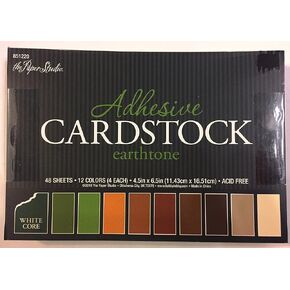 earthtone لاصق بطاقة 4.5x6.5 بوصة ، 48 ورقة ، جوهر أبيض