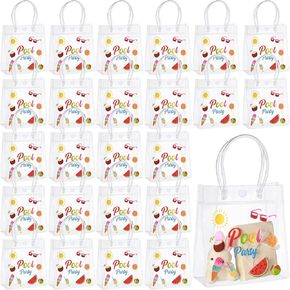Sweetude 24 PCS Summer Pool Beach Gift Figs ، Pool Party Favors ، Favors Beach Party ، حقائب الهدايا لإمدادات الحفلات ، لوازم حفلات السباحة في هاواي Luau Summer Party