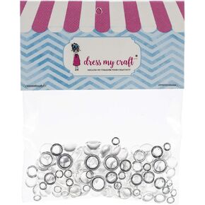 Dress My Craft Water Droplet Embellishments 150/Pkg-Assorted, Assorted: 4mm, 6mm & 8mm/50 Each