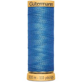 Gutermann Natural Cotton Thread 110 ياردة زرقاء زرقاء