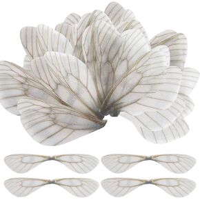 SANNIX 70/100 قطعة Dragonfly Wing Wing Charms Wizard Party Chocolate Decoration Wings for Flying Keys DIY DIRINGS Home Decoration