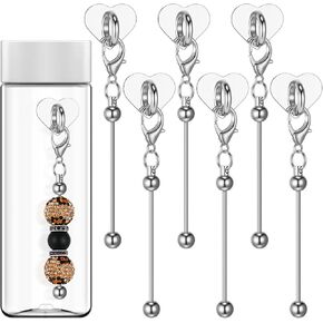 6 PCS Cupable Cup Charms Tumbler Assorities Barble Bar Blank Metal Cup Charm ملحقات ملصقات لمشاريع DIY Presant Jewelry Making Gift