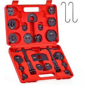 Orion Motor Tech Disc Brake Pad and Caliper Service Tool Kit | Professional Disc Brake Caliper Compression Tool Kit | Universal Disc Brake Caliper and Piston Wind Back Tool Set with Case