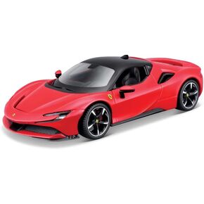 Maisto Ferrari SF90 Stradale Build-it-Yourself Die-Cast Model Kit-1:24 Scale ، تصميمات وألوان متنوعة