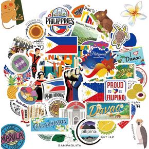 231 Pcs Sheets Philippines Stickers Philippines Souvenir Filipino Decor Filipino Gifts for Water Bottles Laptops Affirmation Quotes Positive Stickers Philippines Flag Sticker