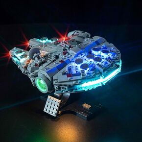 Upgraded Led Light Kit Compatible with Lego New Hope Millennium Falcon Building Set, Lights Decoration Compatible with Lego 75375 (Model Not Included)
