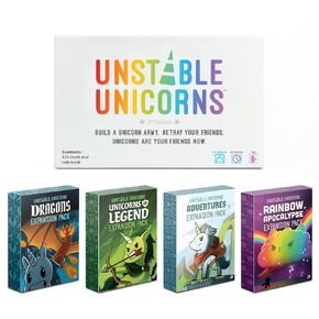 ألعاب غير مستقرة - Unicorns غير مستقرة - لعبة قاعدة + 4 حزمة التوسع