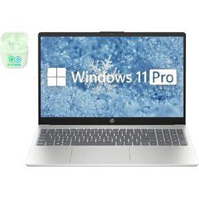 HP 15.6" FHD Business & Student Laptop Computer, 32GB RAM 1TB SSD, 8-Cores Intel Core i3, Windows 11 Pro Laptop with Microsoft Office Lifetime Suite, Fingerprint Reader, PLUSERA Earphones, Silver