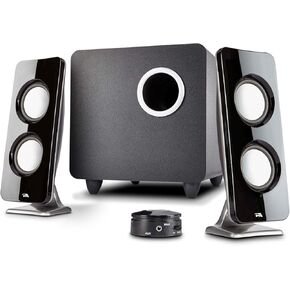 Cyber Acoustics CA-3610 2.1 Multimedia Speaker System with Subwoofer, Perfect Computer Speakers for PC or Mac, Great for Music, Movies, and Gaming