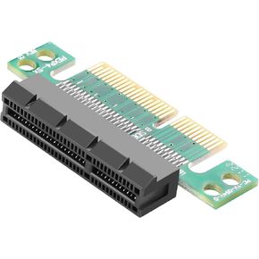 CERRXIAN PCI-E Adapter Card PCI-E X1 Male to Female Interface Extender Protection Card,PCI-E Express 1X Slot Extension Riser Card for 1U Height Computer Server PCIe Socket Adapter (PCI-E X4) in Saudi Arabia