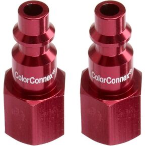 Coupler & Plug Kit, Industrial Type D, 1/4" NPT, Red, 14-Piece - A73458D in Kuwait