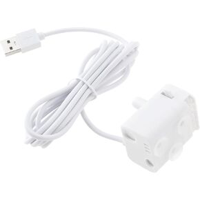 مضخة نافورة ماء Cat DC 5V سرعة تدفق هادئة حجم الماء القابل للتعديل مع سلك الطاقة USB 6.5 قدم ل 61 أوقية/1.8L الكلب نافورة حركية أسماك الزراعة المائية