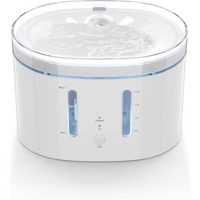 Living Enrichment Cat Water Fountain, 68oz/2L Smart Pet Water Fountain, Ultra Quiet Automatic Cat Water Dispenser, Easy to Clean and Assemble, APP Control, More Feeding Mode, Water Level Alarm