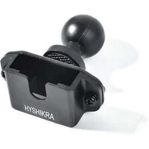 Universal Radio Bracket, Walkie-talkies Back Clip Mount, Radio Microphone Holder with 25mm 1" Ball Adapter Compatible with RAM Mounts B Size Double Socket Arm