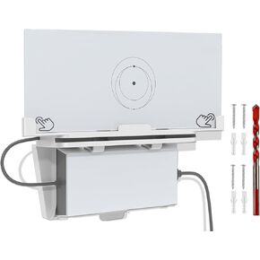 Starlink Gen 3 Mount, 2025 Update Starlink Gen 3 Router Wall Mount with Starlink Power Supply Mounting Kit Starlink V3&Gen 3 High Performance Standard Router (White)