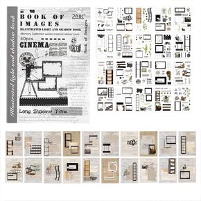 40 Sheets Green Plant Nature Theme Washi Sticker Book, Forest Theme Sticker Book for Envelope Seal, Scrapbook,Journals,Holiday Decor, DIY Crafts,Water Bottle in Kuwait