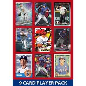 Corey Seager 9 Card Player Rangers Pack 2023 2024 Topps Bowman