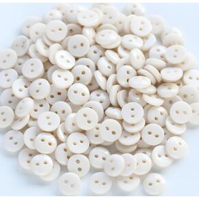 900pcs 7.5mm (0.3 بوصة) أزرار راتنجات مستديرة صغيرة جدًا وصغيرة الحجم 15 ألوانًا متنوعة 2 ثقوب القمصان قمصان DIY SCRABKING (كل لون 60 PCS)