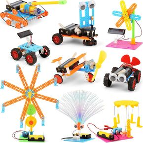 9 مجموعة STEM Craft Kit للبنين ، أنشطة مشاريع العلوم للأطفال 8-10 ، ألعاب الهندسة الإلكترونية للفتيات 6-8 8-12 سنة