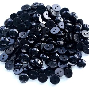900pcs 7.5mm (0.3 بوصة) أزرار راتنجات مستديرة صغيرة جدًا وصغيرة الحجم 15 ألوانًا متنوعة 2 ثقوب القمصان قمصان DIY SCRABKING (كل لون 60 PCS) in Kuwait