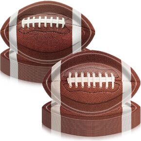 Football Party Supplies Kit 80 Pcs, Includes Dinner Plates, Dessert Plates for Football Fans Birthday Party Football Game Day Tailgate Party Decorations in Kuwait