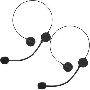2Pcs fake headphone props kid microphone outfits for kids toddler outfit toy microphone headset makeup props fake star headphone plastic kids cosplay costume accessories kids