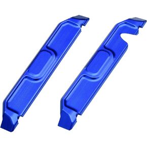 أجزاء حراسة الجانبية اليمنى والألومنيوم RC من أجل Traxxas Mini Maxx Monster Truck-107154-1 (الأزرق)