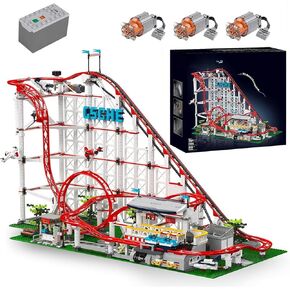 مجموعة بناء Coaster Coaster (3646 قطعة) - مجموعة جذع هندسة السفينة الدوارة ، ألعاب بناء حديقة الملاهي ، ألعاب البناء للبالغين ، الأسطوانة ، الأفكار العظيمة