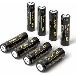Kratax Rechargeable AA Batteries USB, 4 Pack 3000mWh high Capacity 1.5v Constant Voltage Double A USB Lithium Rechargeable Battery, 2.5h Fast Charge, Long Lasting for Blink Camera