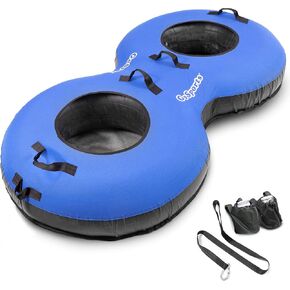 GOSPORTS Heavy-Duty 2 Floating River Tube مع لوحة قماشية متميزة تغطية التجارة ذات الأنبوب المزدوج النهر الأزرق