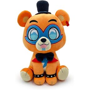 Youtooz FNAF Glam Rock Freddy Sitting 9" Inch Plush, Collectible Plushie from Five Nights at Freddy's Plush Collection