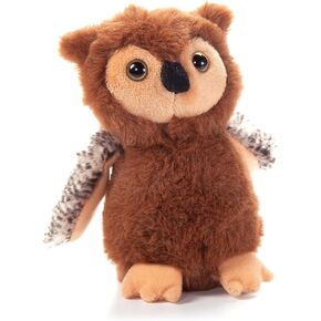 The Petting Zoo Owl Pown Plushie ، هدايا للأطفال ، حيوانات الحياة البرية البرية Onez Babiez ، لعبة البومة الفخمة 6 بوصات