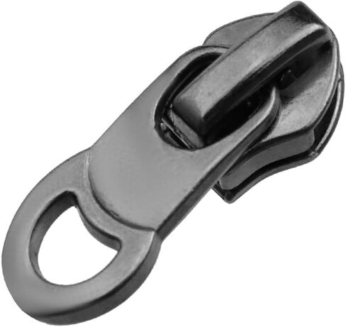 Savagrow 40Pcs Zipper Pulls #5 Metal Zipper Slider Jeans Deep Gray Zipper Pulls Handmade Purse Zipper Hand Pulls in Saudi Arabia