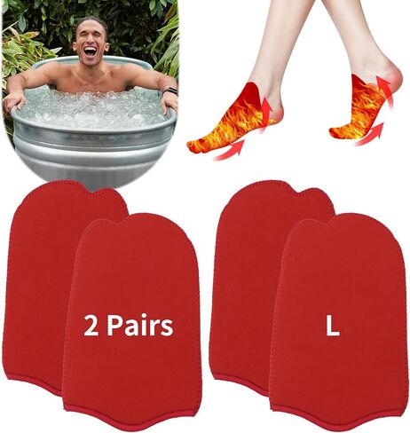 2 Pairs Ice Bath Toe Socks, Cold Plunge Toe Covers, Ice Bath Toe Booties Cold Plunge Toe Booties,Cold Plunge Tub Accessories, Reusable Neoprene Toe Warmers for Ice Baths and Cold Plunge at Home(P9.3) in Saudi Arabia