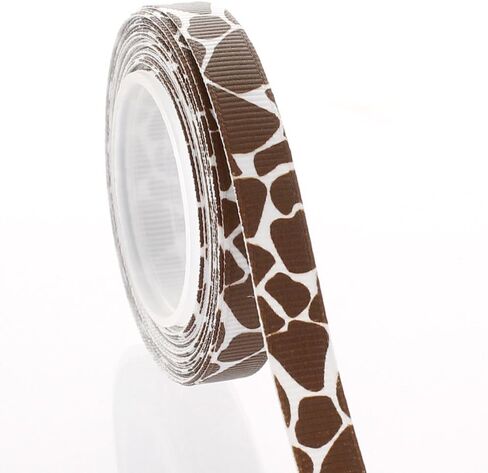 3/8" Giraffe Grosgrain Ribbon 5 Yard in Saudi Arabia