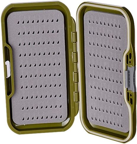 Aventik Waterproof Fly Box Two Sided Easy Grip Foam Light Weight Fishing Tackle Box Large Capacity in Kuwait
