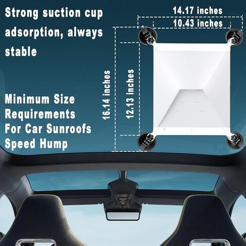 Starlink Mini Mount for Car,Starlink Mini Accessories,Starlink Mini Suction Cup Mount,Powerful Suction Cups are Road Trip Tested for RVs, Boats, Airplanes and More in Kuwait