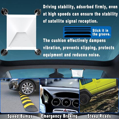 Starlink Mini Mount for Car,Starlink Mini Accessories,Starlink Mini Suction Cup Mount,Powerful Suction Cups are Road Trip Tested for RVs, Boats, Airplanes and More in Kuwait