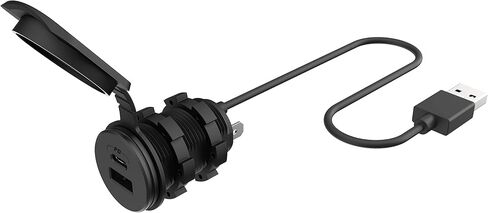Scosche CPDACCKO Dash Mount Extension with 3 ft Cable, 12V Car Charger with Type-C Port Compatible with Apple CarPlay/Android Auto with USB-C to USB-A Adapter, Power Socket for Car, Truck, Boat in Kuwait