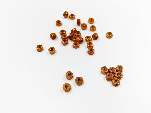 M8 10pcs Nylon Insert Lock Nuts Aluminum Alloy Self-Locking Nuts for RC Airplane FPV Quadcopter Drone Motor Prop Adapter FPV Parts (Blue, M8) in Saudi Arabia