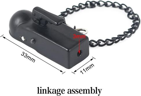 AMK 1/10 Scale RC Trailer Hitch Tow Hook, RC Trailer Hitch Receiver for RC Crawler Redcat GEN 8 Scout II CC01 TF2 TRX4 Axial SCX10 90046 (Linkage Assembly) in Saudi Arabia