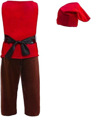 Dressy Daisy Dwarf Fancy Dress Up Costume Outfit with Hat & Beard for Toddler and Little Kids Boys, Green Red in Saudi Arabia