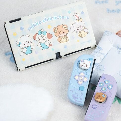 GeekShare Protective Case for Switch,Slim Cover Case Compatible with Switch,Separable Soft Silicone Protective Shell for Joy Con with 2 Thumb Grip Caps- Mikko Sweet Thoughts in Kuwait