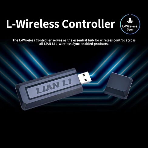 Lian Li UNI Fan TL LCD 120 Wireless - Single Pack - Controller Not Included - 2.4 GHz Wireless Control - Infinity Mirror Design - LCD Display - Controller Required - White (12TLLCD1W1W) in Saudi Arabia